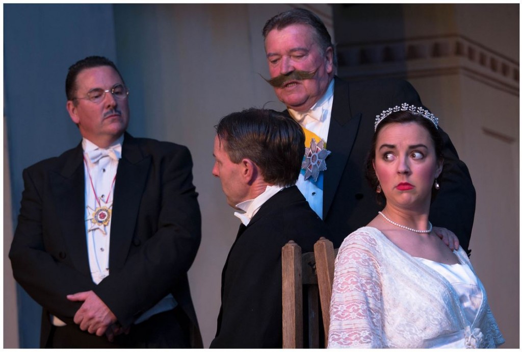 "Spring Fate" at Milborne Port 2015. Lloyd davies as Linz, James Craw as the Earl, Richard Gaunt as Donovitz and Jessie Stones as lady Elizabeth